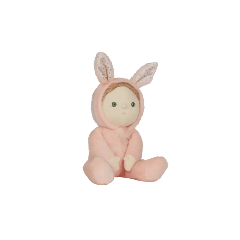 Olli Ella Dinky Dinkum Fluffle Family Doll- Babbit Bunny Pink: LOW STOCK