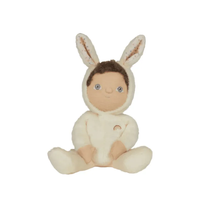 Olli Ella Dinky Dinkum Fluffle Family Doll- Basil Bunny Cream: LOW STOCK