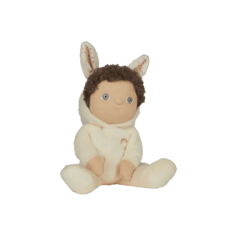 Olli Ella Dinky Dinkum Fluffle Family Doll- Basil Bunny Cream: LOW STOCK