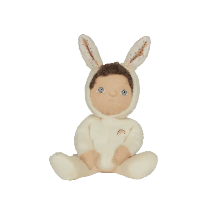 Olli Ella Dinky Dinkum Fluffle Family Doll- Basil Bunny Cream: LOW STOCK