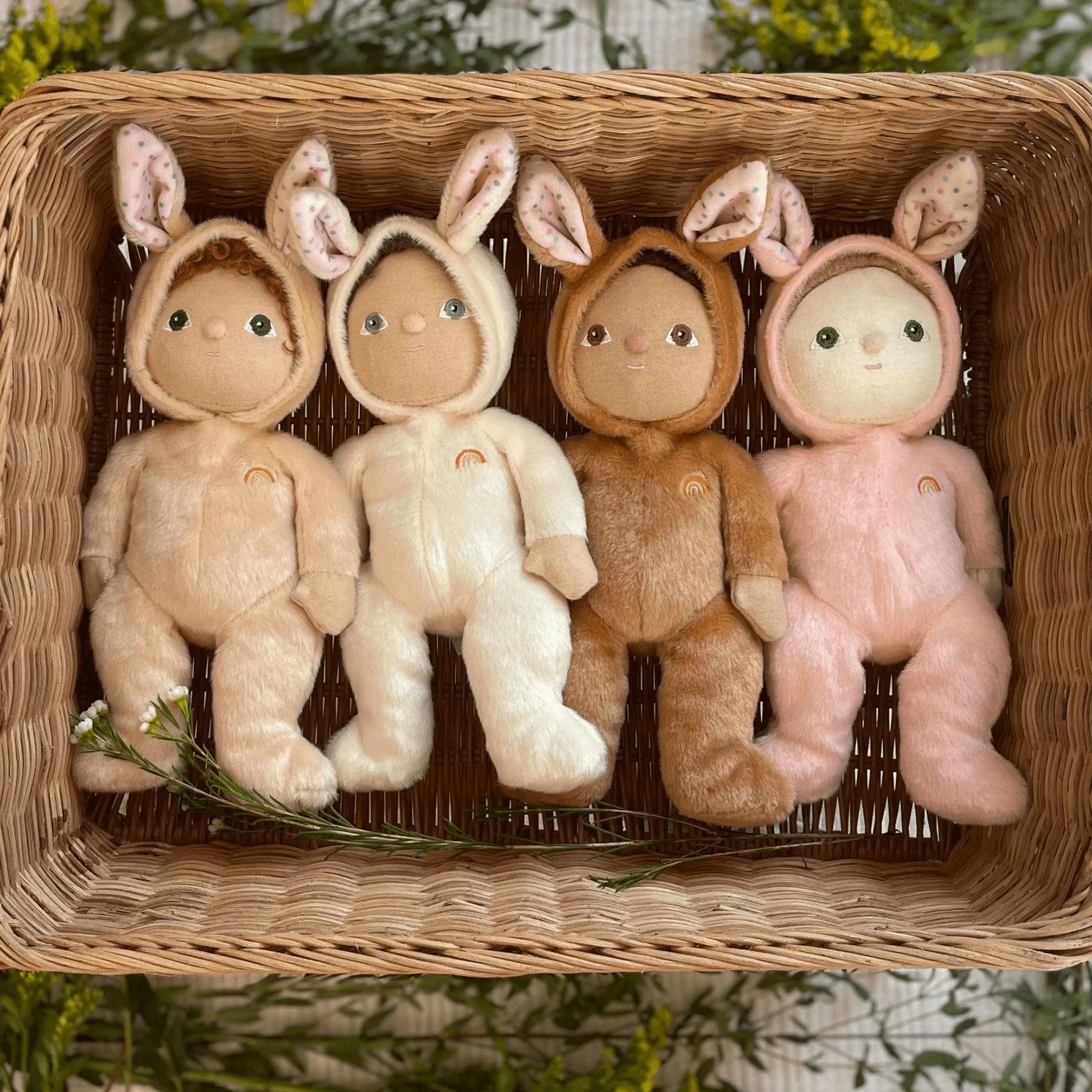 Olli Ella Dinky Dinkum Fluffle Family Doll- Bubba Bunny Sand: LOW STOCK