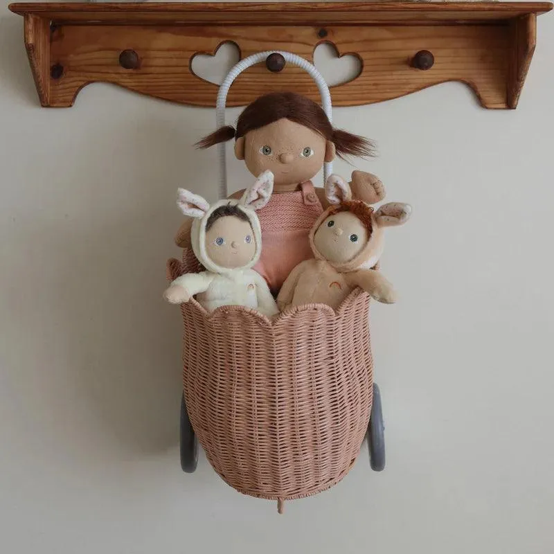 Olli Ella Dinky Dinkum Fluffle Family Doll- Bubba Bunny Sand: LOW STOCK