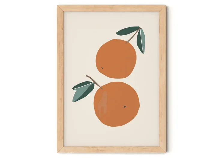Oranges Nursery Print A4