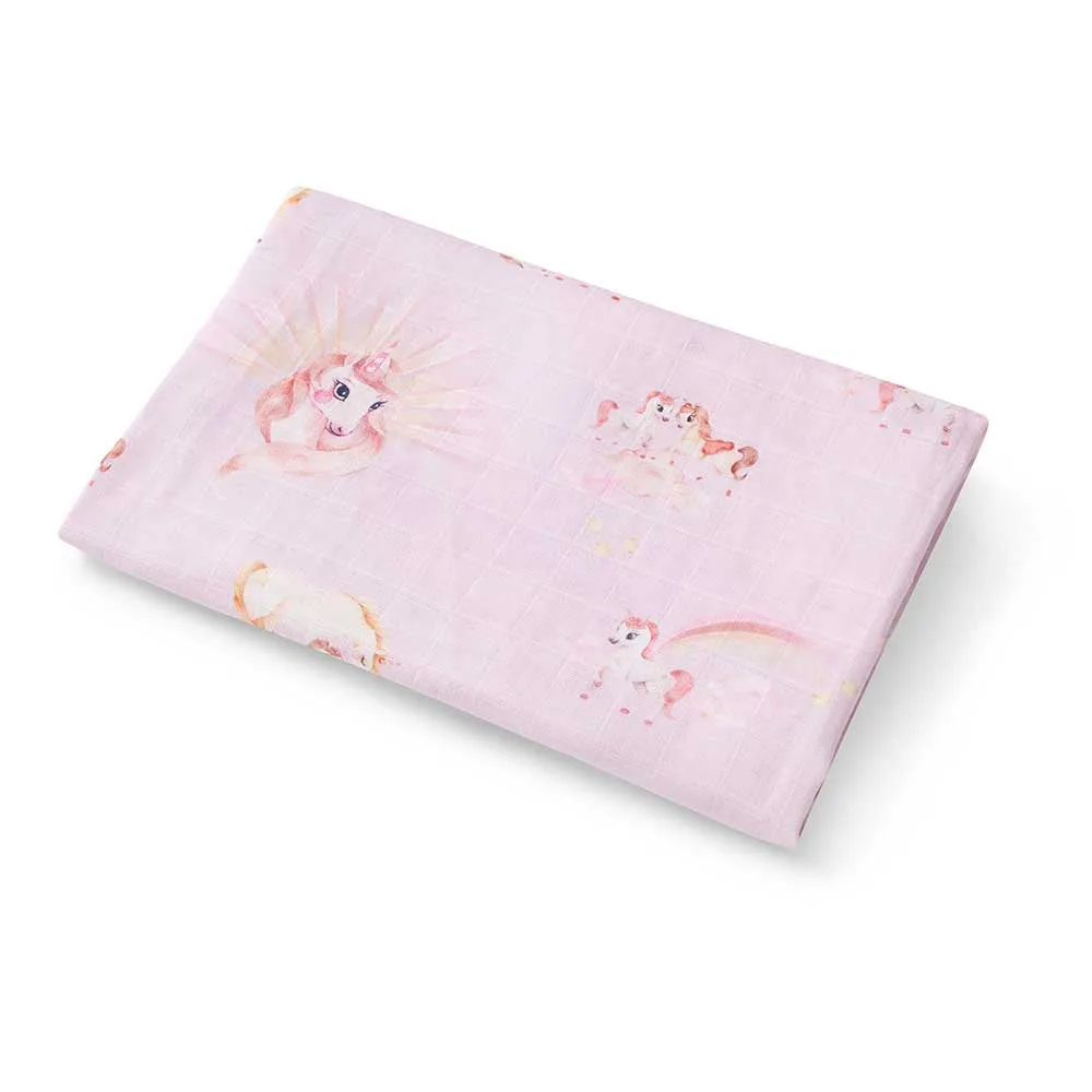 Organic Muslin Wrap | Unicorn