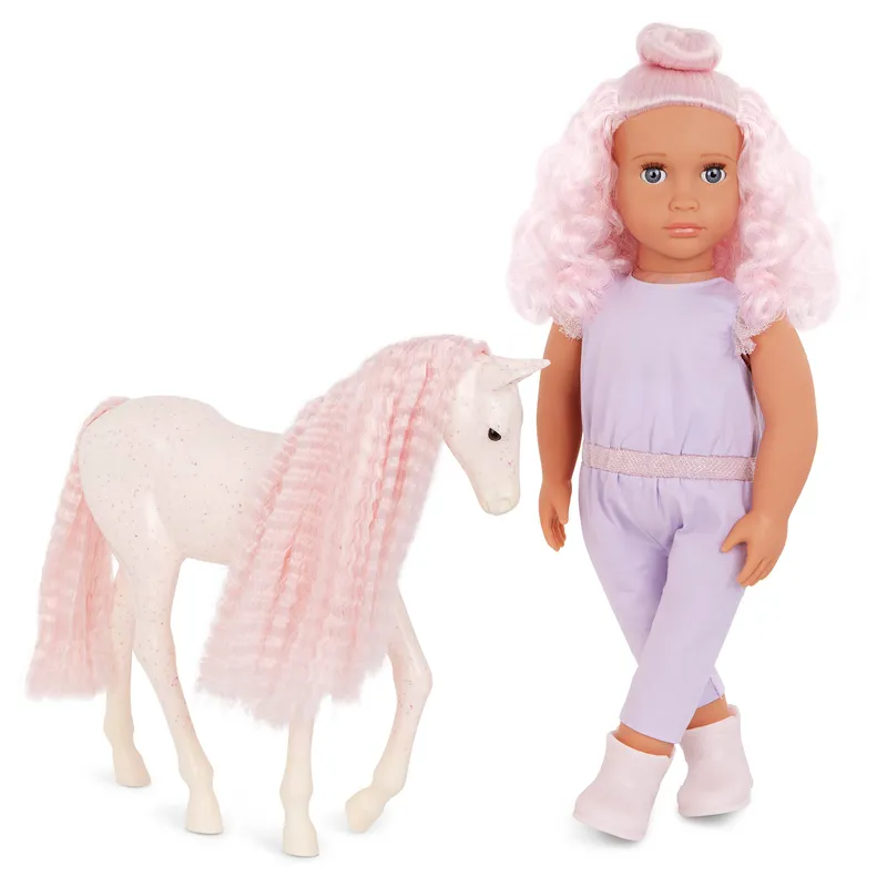 Our Generation 18 Inch Hair Play Doll With Pet Foal Elara