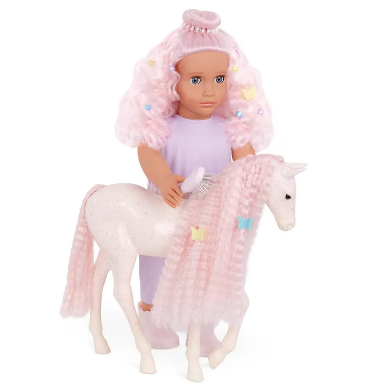 Our Generation 18 Inch Hair Play Doll With Pet Foal Elara