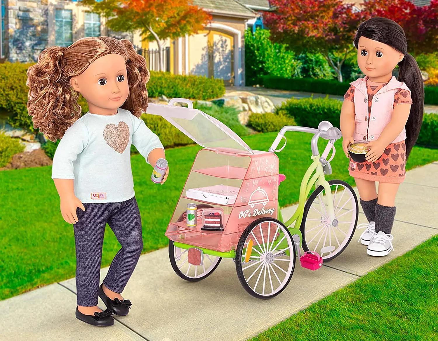 Our Generation OG Delivery Bike Playset