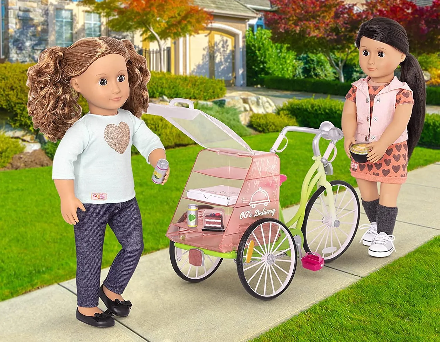 Our Generation OG Delivery Bike Playset