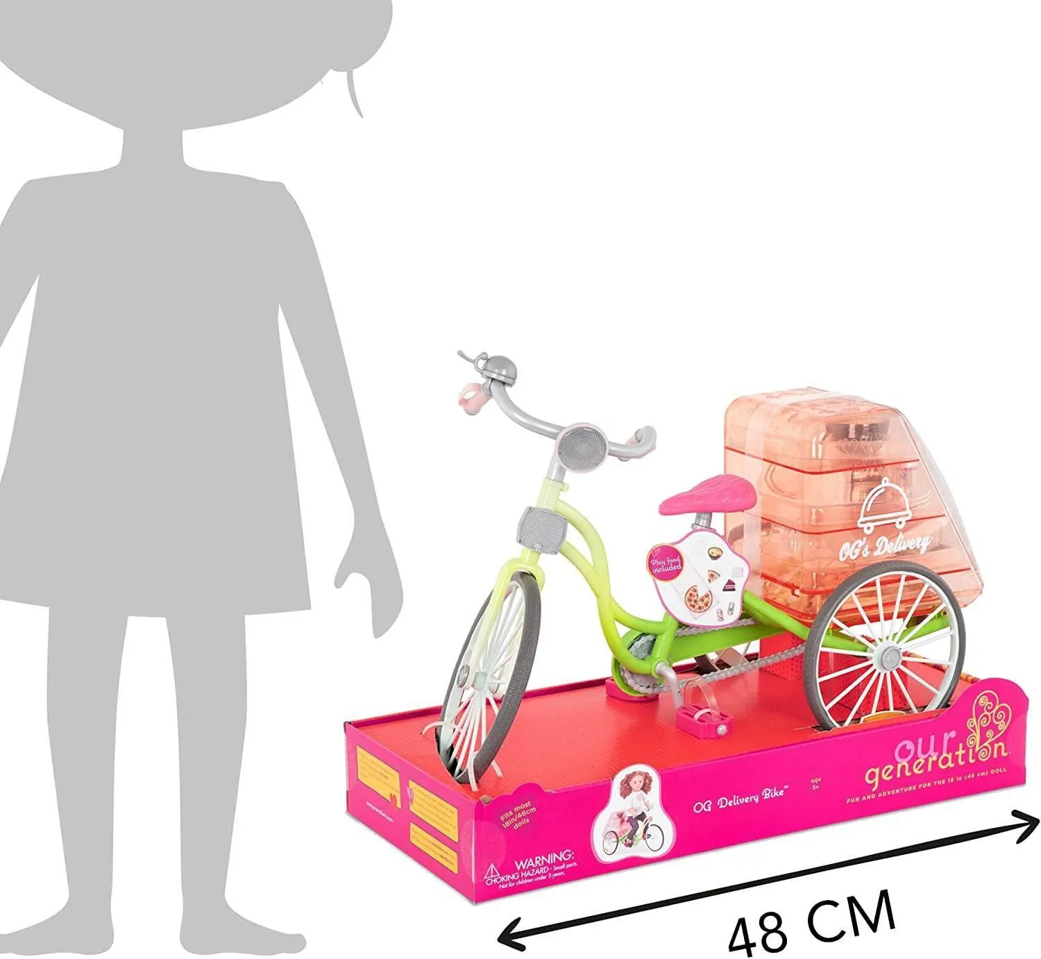 Our Generation OG Delivery Bike Playset