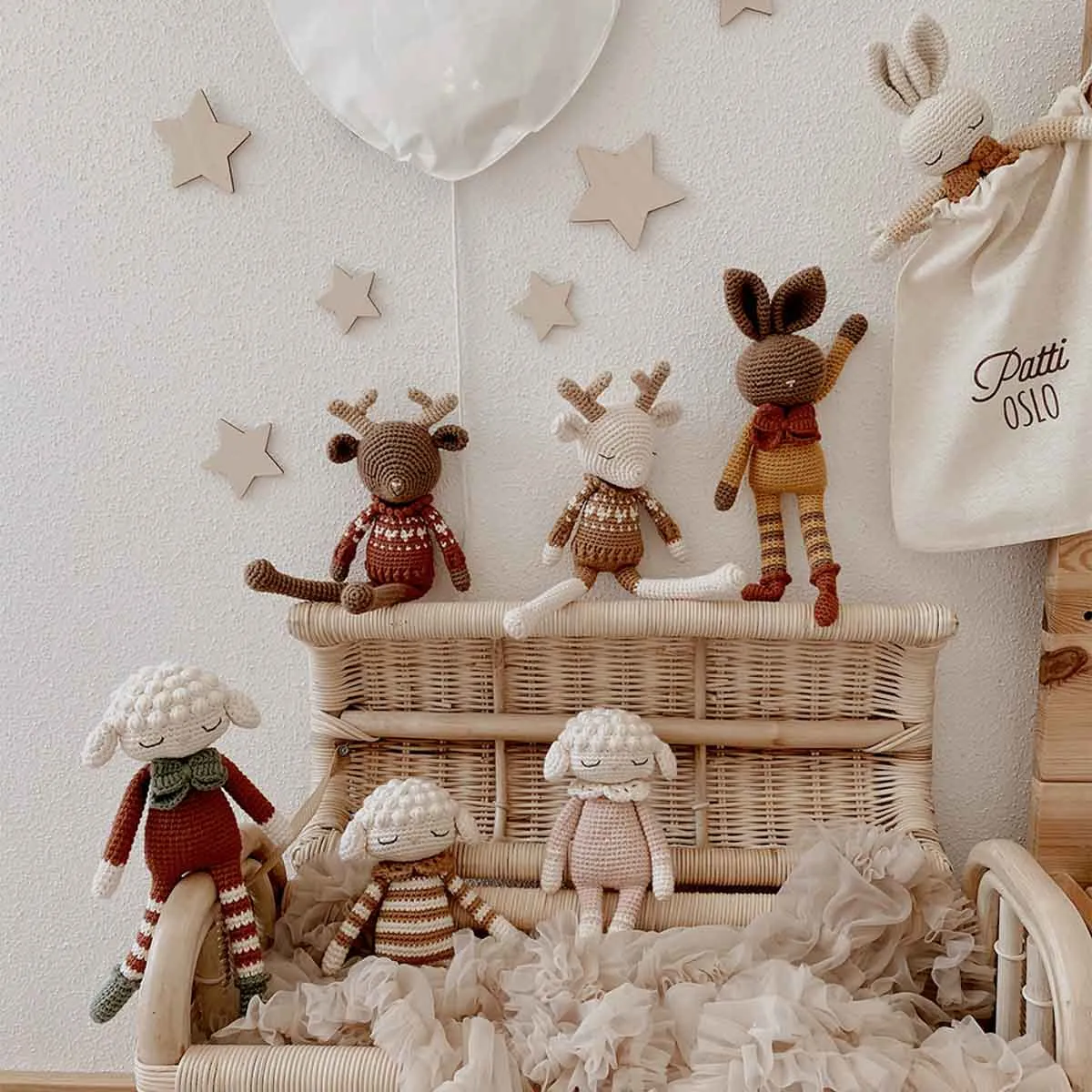 Patti Oslo Organic Crochet Doll, Britta Bunny