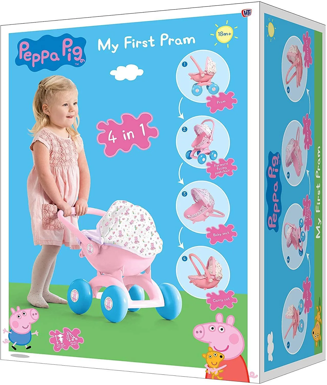 Peppa Pig 4-In-1 My First Pram Set