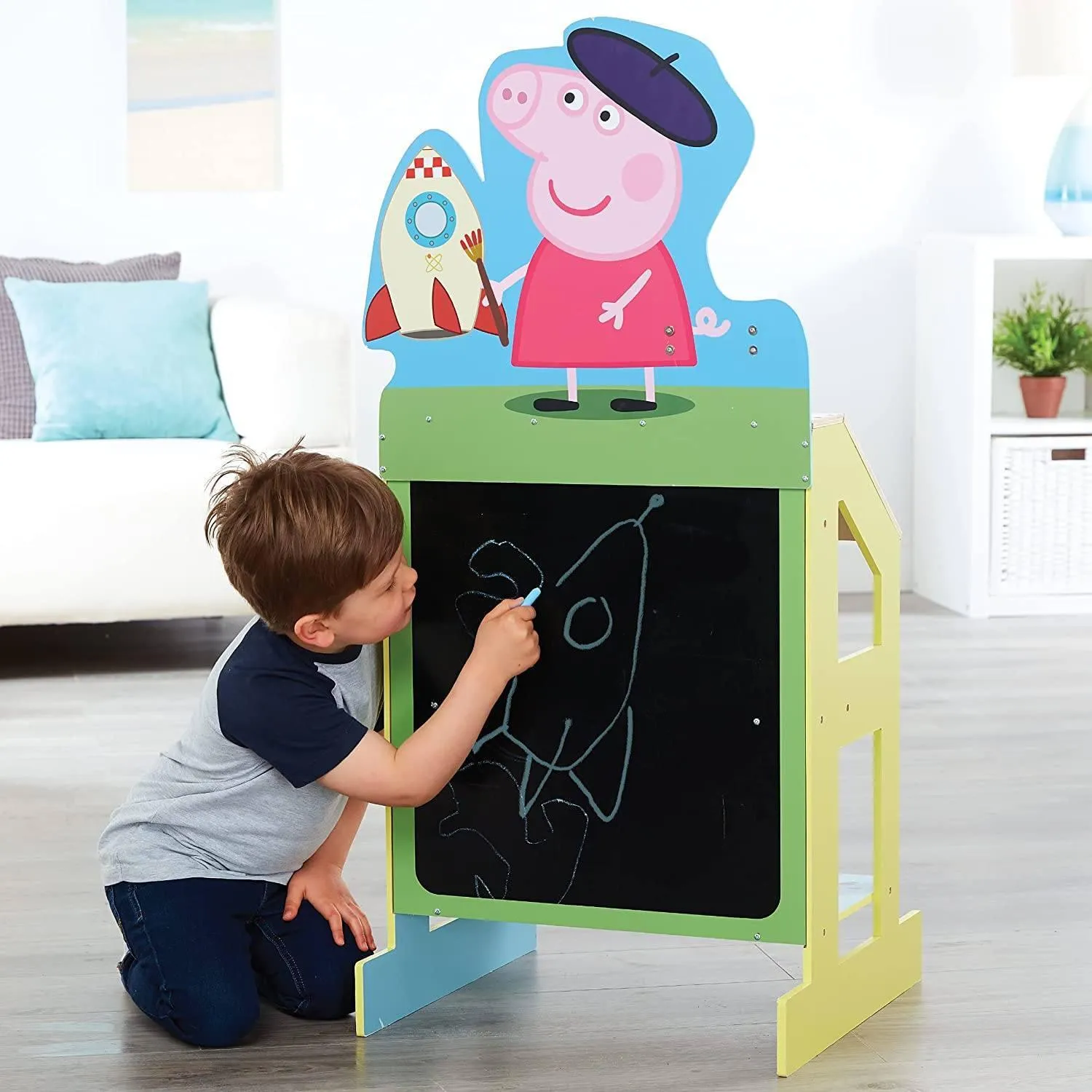 Peppa Pig Play and Draw Wooden Art Easel