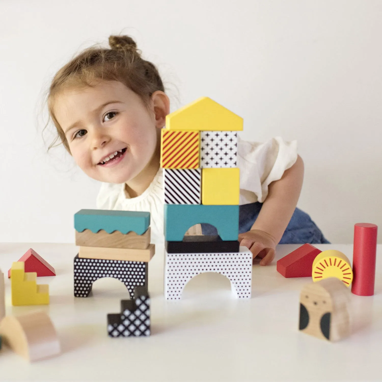 Petit Collage Animal Town Wood Blocks
