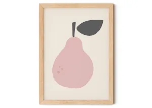 Pink Pear Nursery Print A4