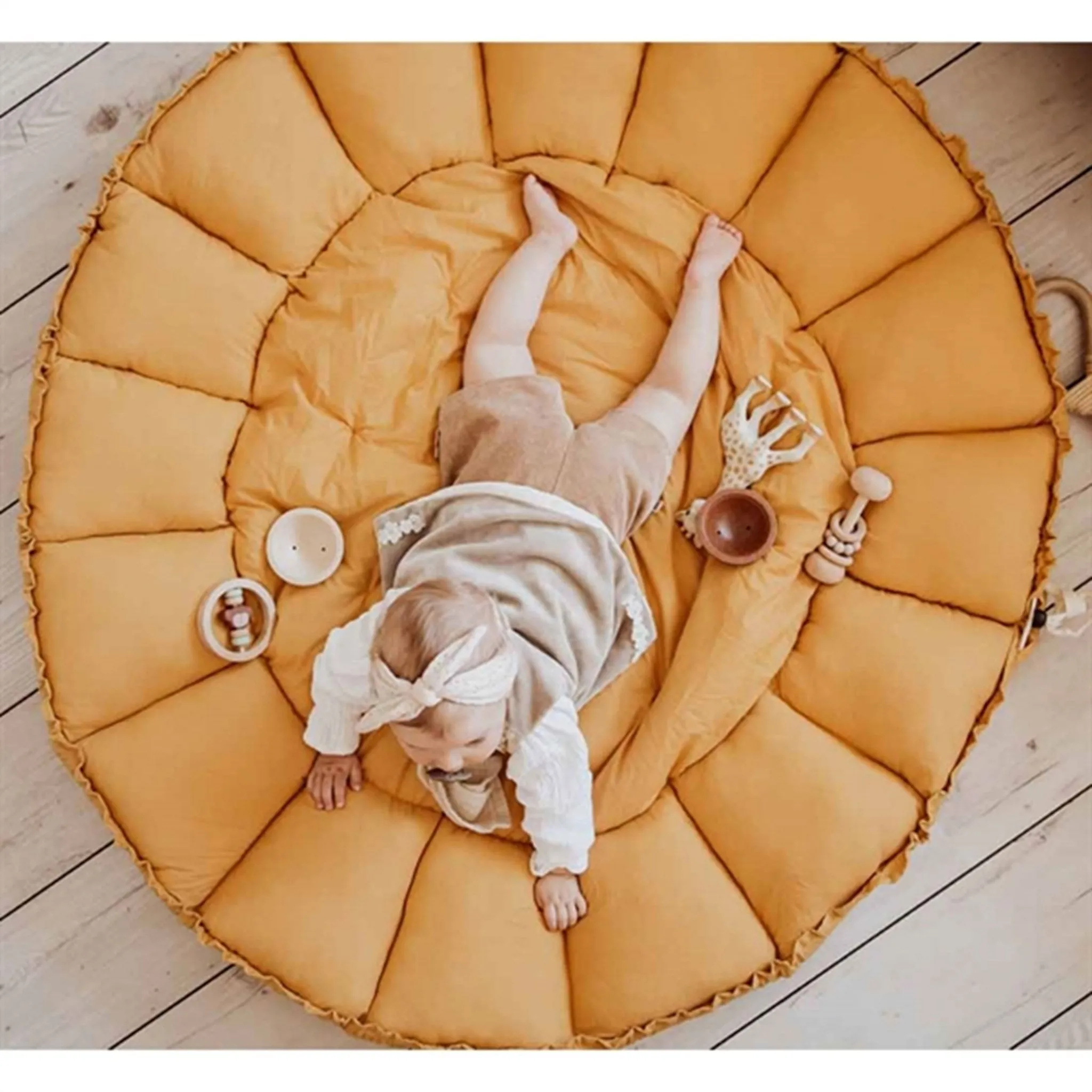 Play&Go 3-in-1 Play Mat Organic Bloom Mustard