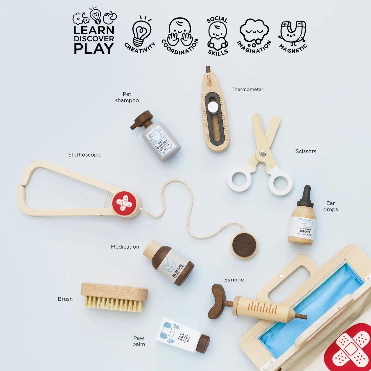 Pretend Play Animal Vet Set Odin Parker