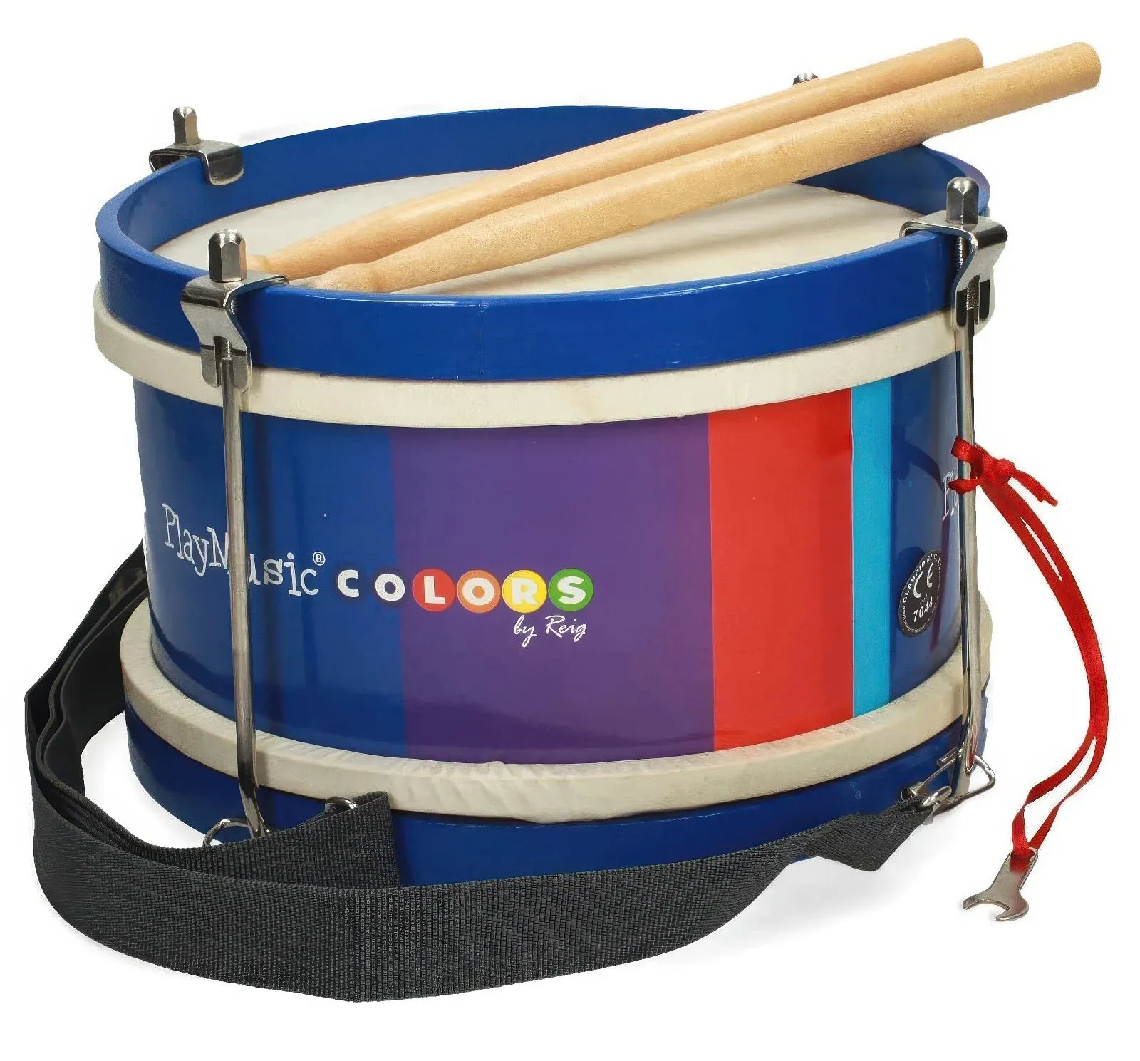 REIG 7044 Play Music Colors Wooden Drum