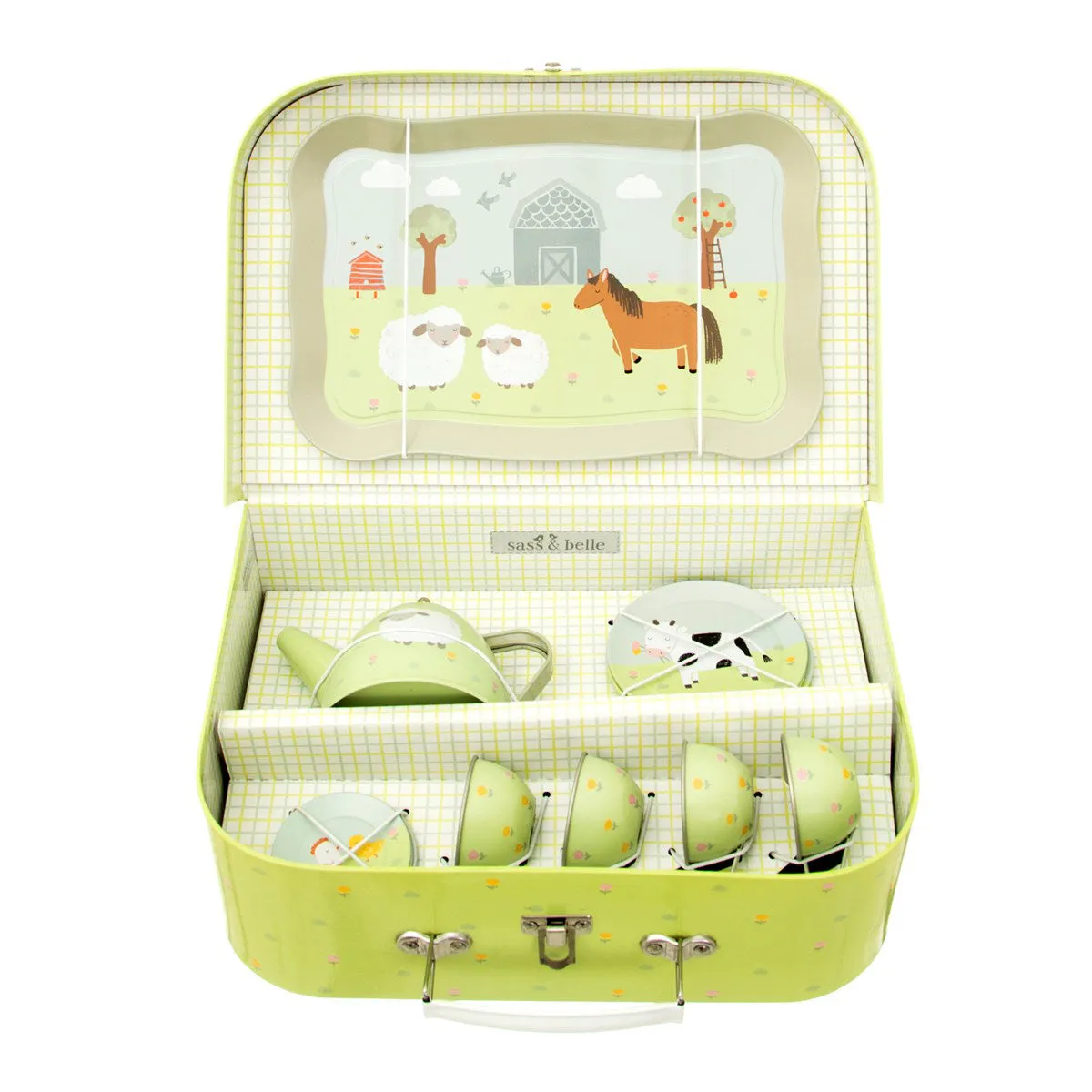 RJB Stone Farmyard Friends Kid's Tea Set