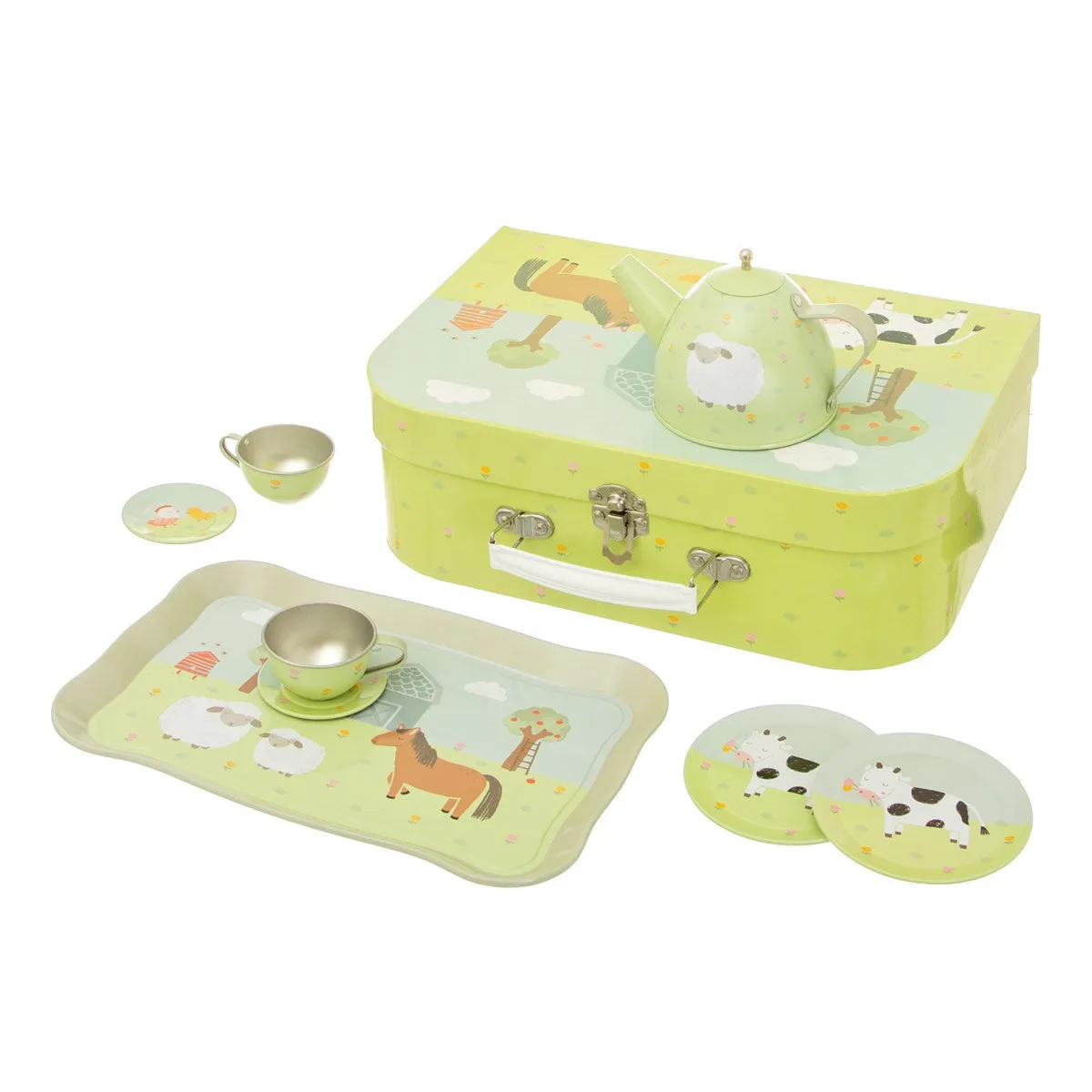 RJB Stone Farmyard Friends Kid's Tea Set