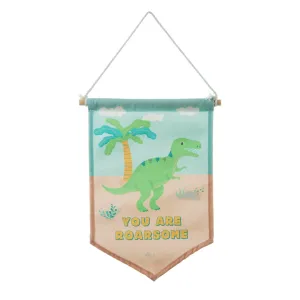 ROARSOME DINOSAURS T-REX BANNER FLAG
