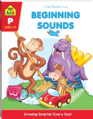 School Zone Get Ready Beginning Sounds Workbook
