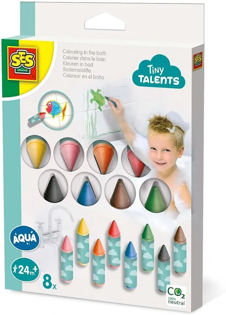 SES Creative Colouring in The Bath 8 Pack