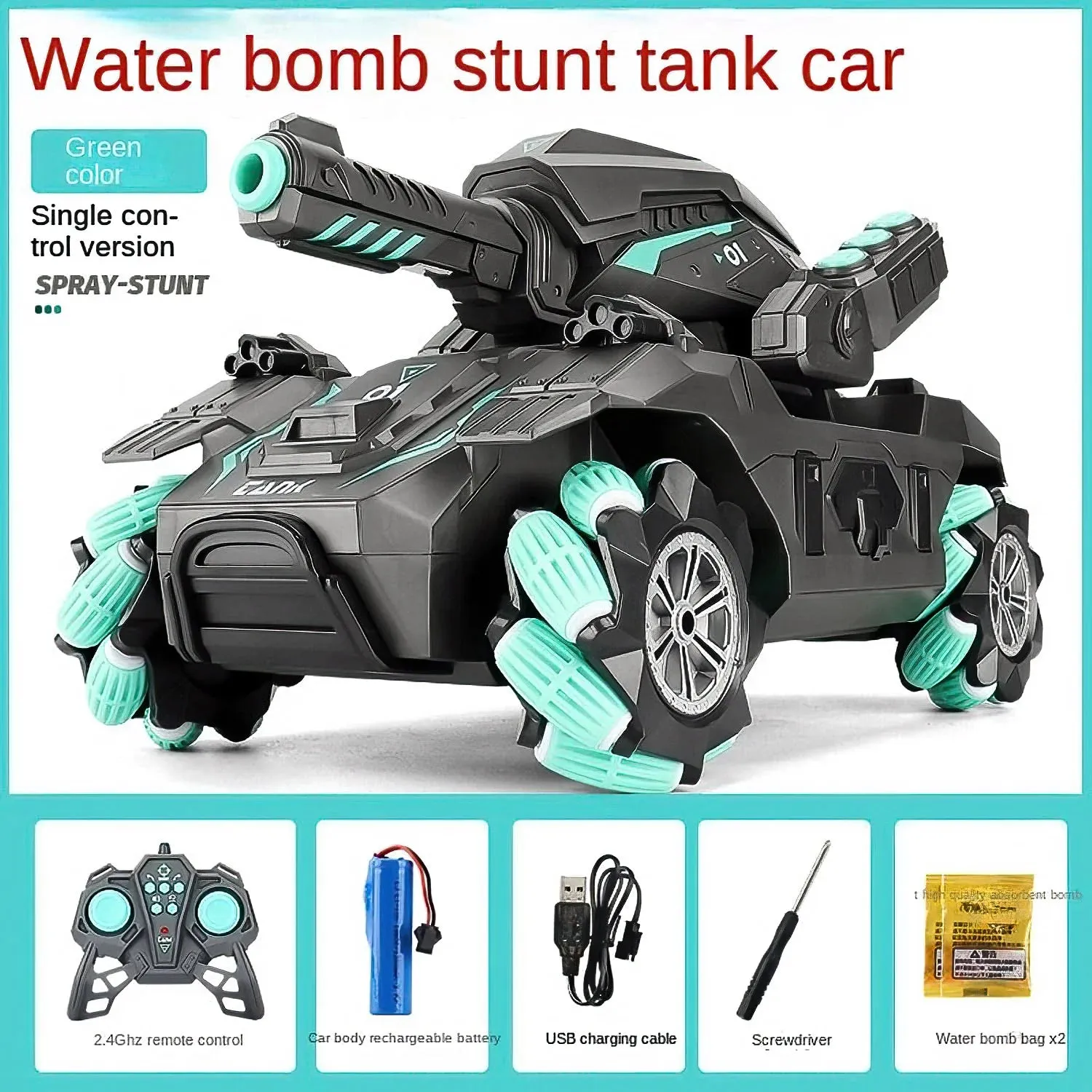 Shooting and Climbing RC Tank - Assorted
