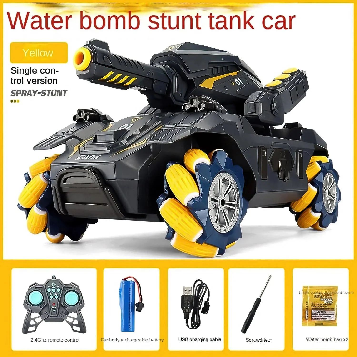 Shooting and Climbing RC Tank - Assorted