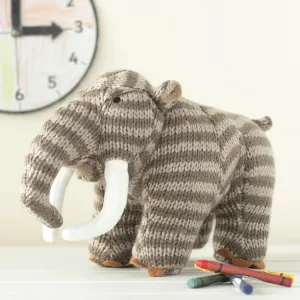Striped Knitted Woolly Mammoth LAST ONE
