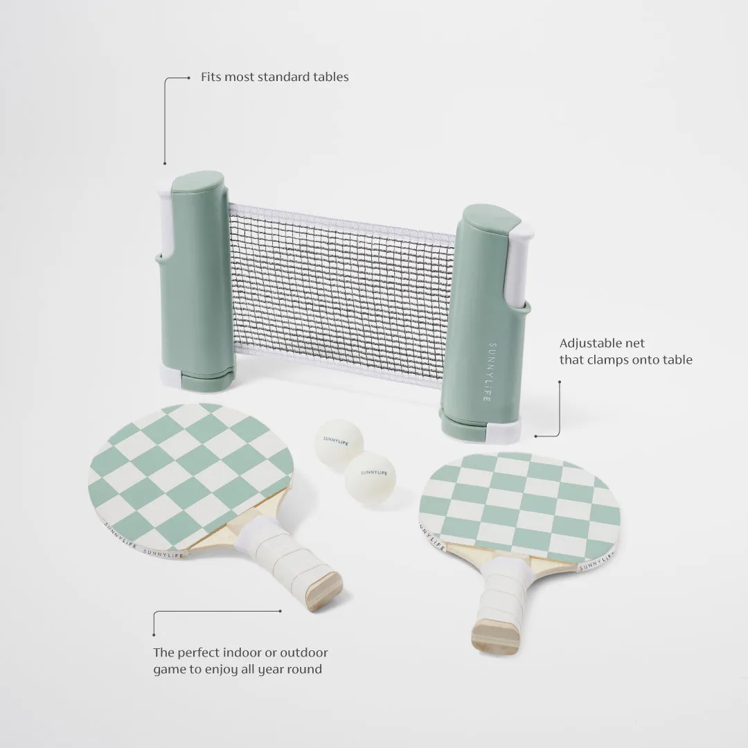 SUNNYLiFE Play On Table Tennis Checkerboard