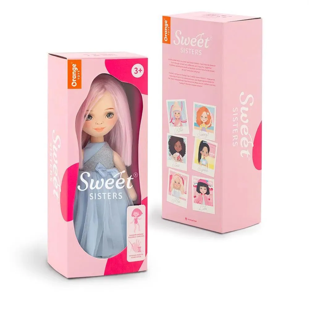 Sweet Sisters Dolls : Billie in Blue Satin Dress LAST ONE