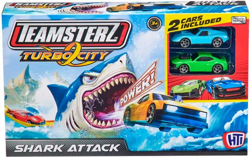 Teamsterz Speed City Dino Attack Racing Track Play Set