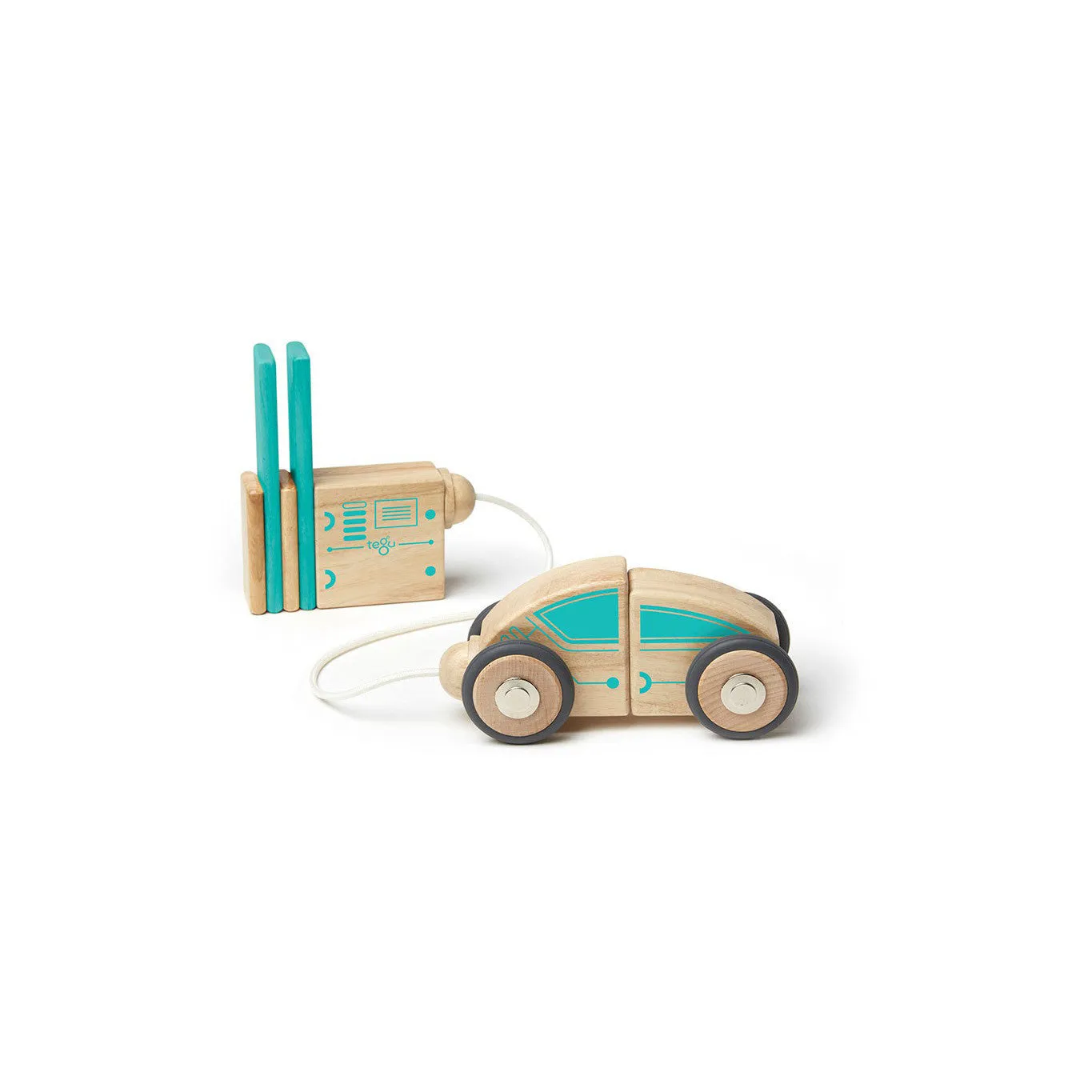 Tegu Future Circuit Racer Magnetic Wooden Blocks