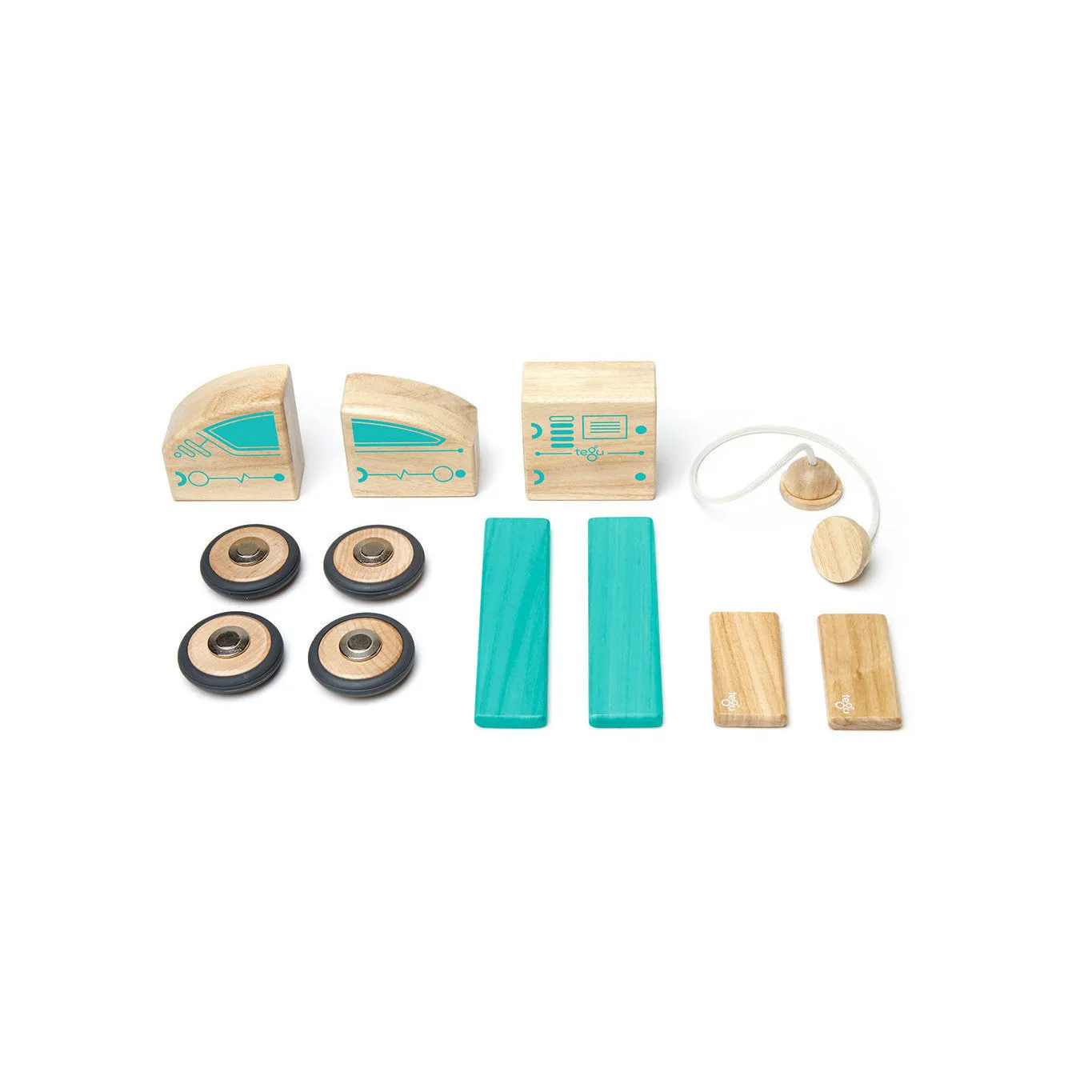 Tegu Future Circuit Racer Magnetic Wooden Blocks