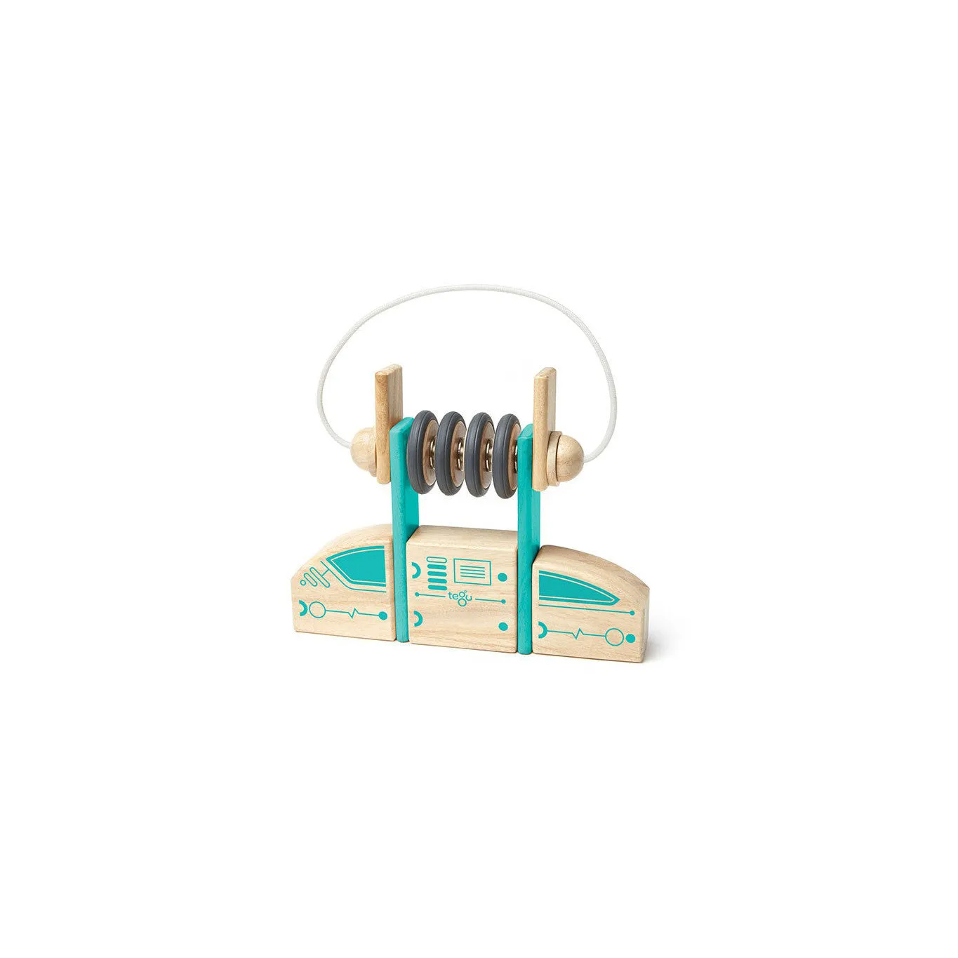 Tegu Future Circuit Racer Magnetic Wooden Blocks