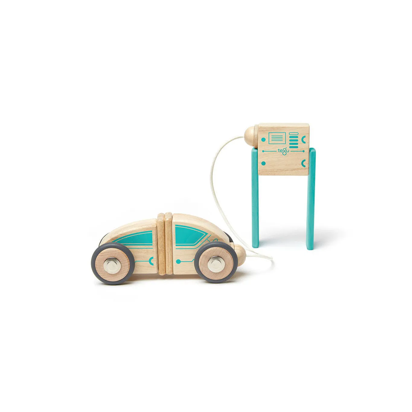 Tegu Future Circuit Racer Magnetic Wooden Blocks