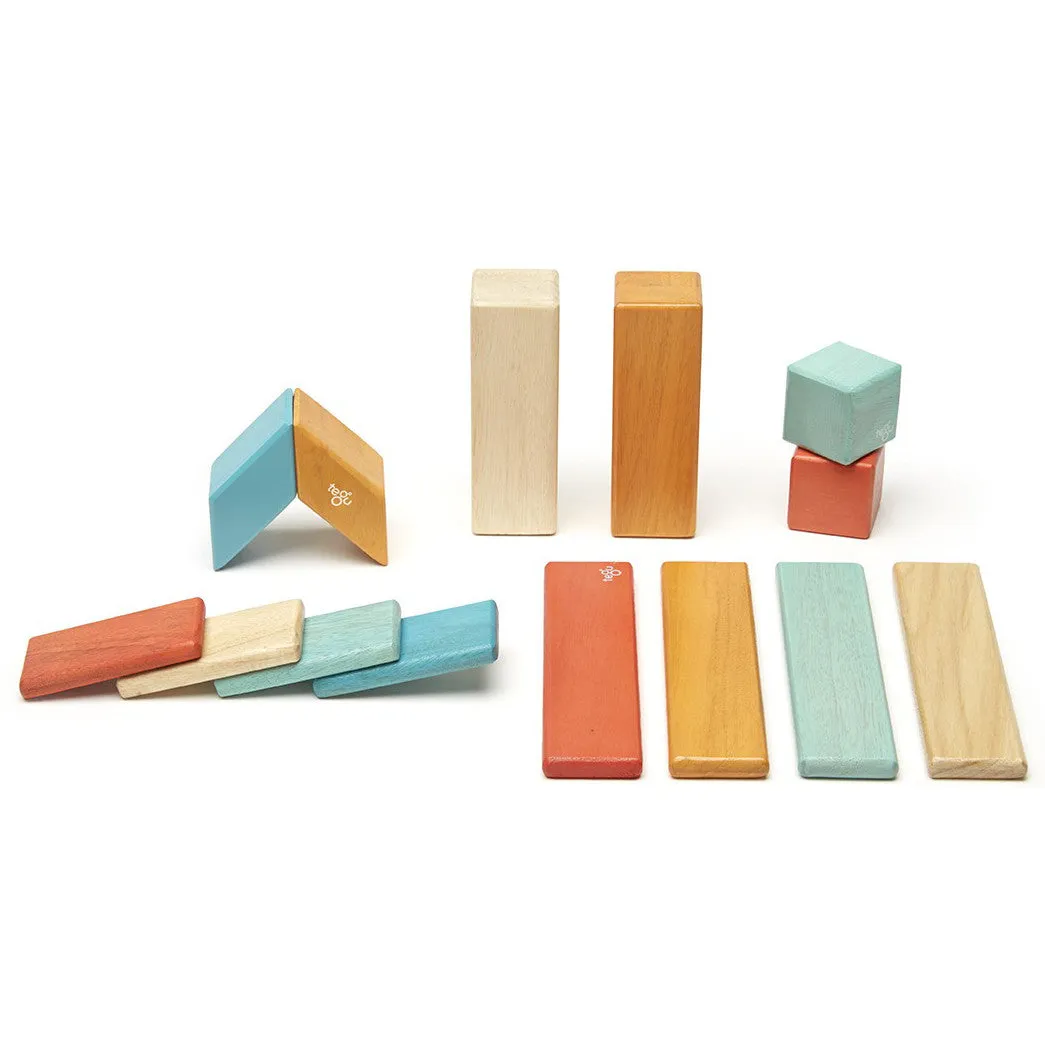 Tegu Sunset Magnetic Wooden Block 14 Pieces