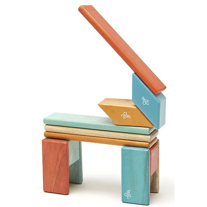 Tegu Sunset Magnetic Wooden Block 14 Pieces