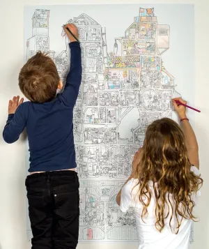 The Mouse Mansion Sam and Julia XL Colouring Sheet SOLD OUT