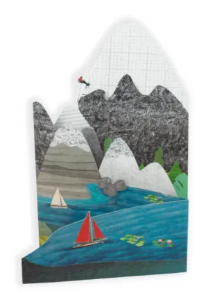Trifold Greetings Card 'Mountain Explorer'
