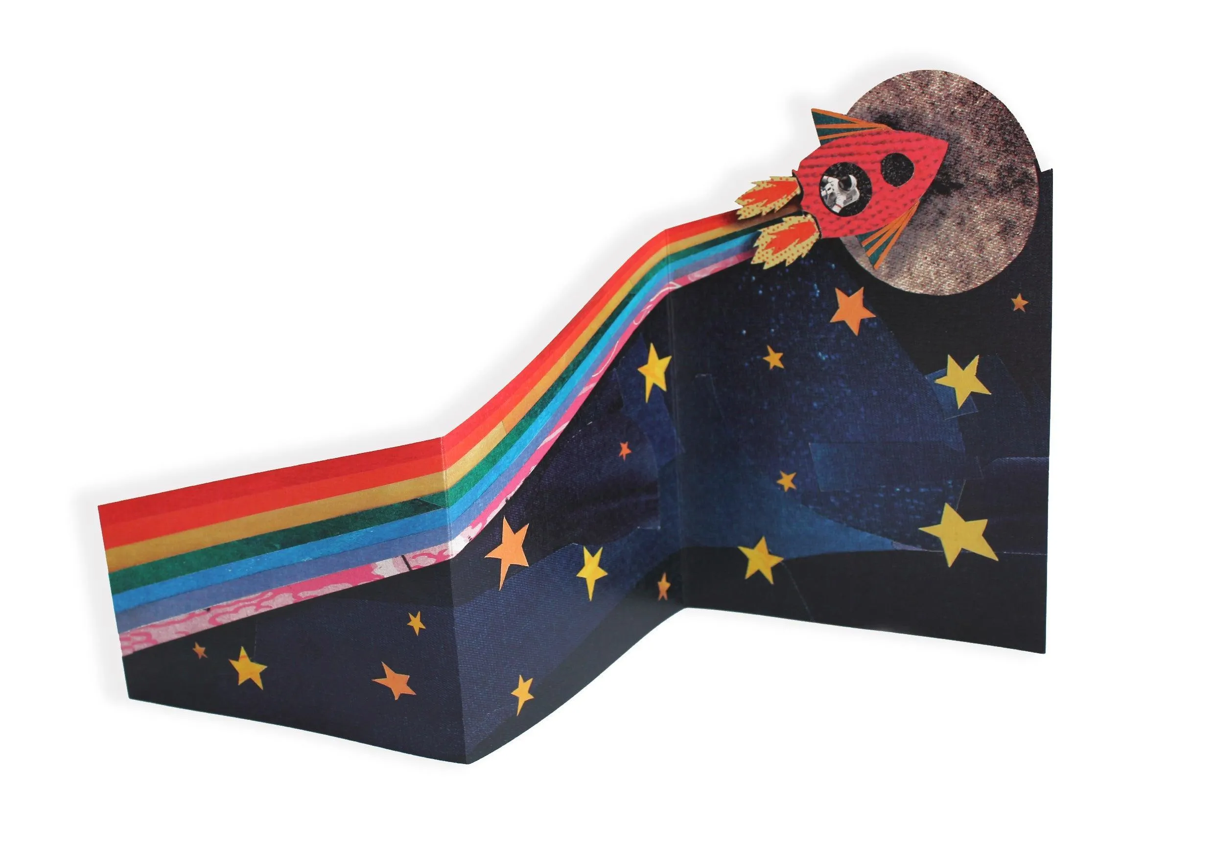 Trifold Greetings Card 'Rocketman'