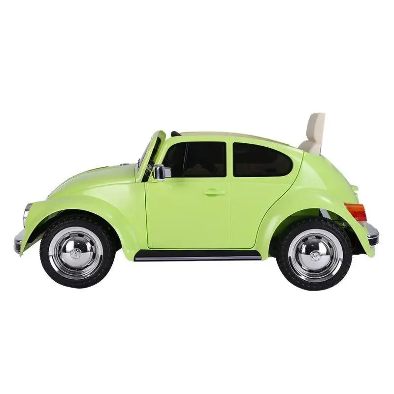 VW Beetle 12V Battery Ride-on Car with Remote Control - Colour Green