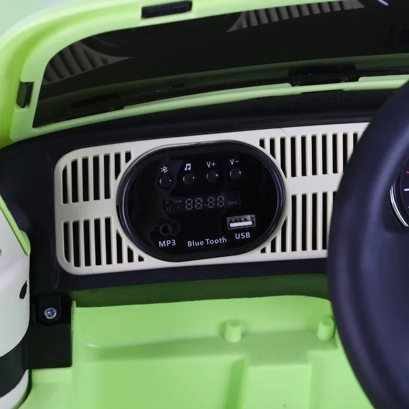 VW Beetle 12V Battery Ride-on Car with Remote Control - Colour Green