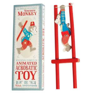 Wooden Circus Monkey Acrobat Toy LAST ONE