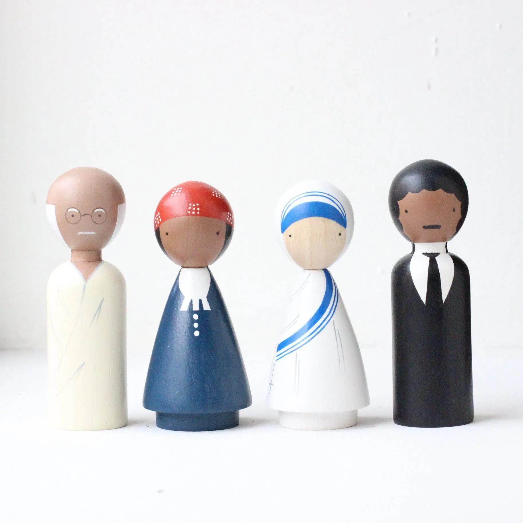 Wooden Peg Dolls : The Peace Makers LAST ONE