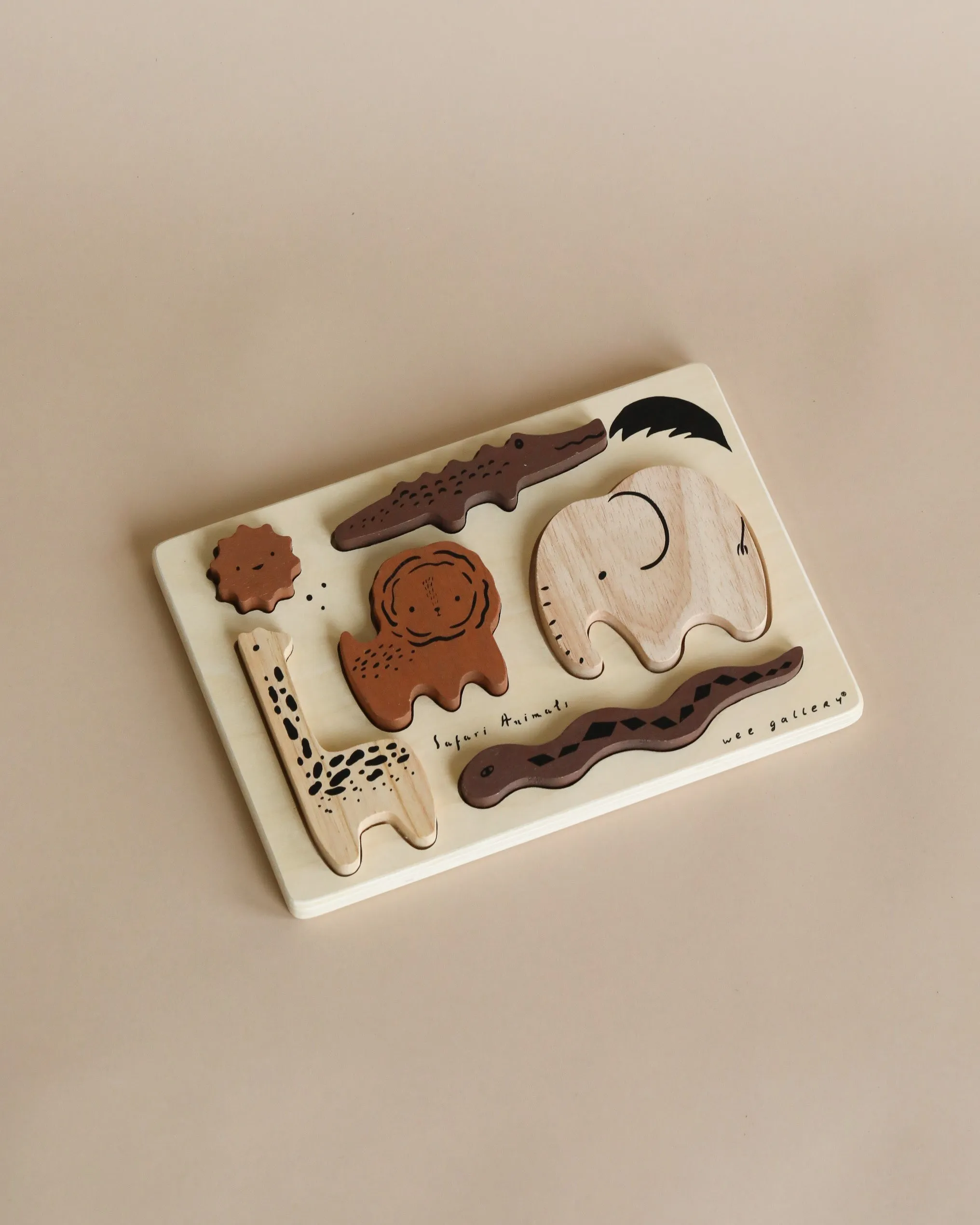 Wooden Tray Puzzle - Safari Animals Odin Parker