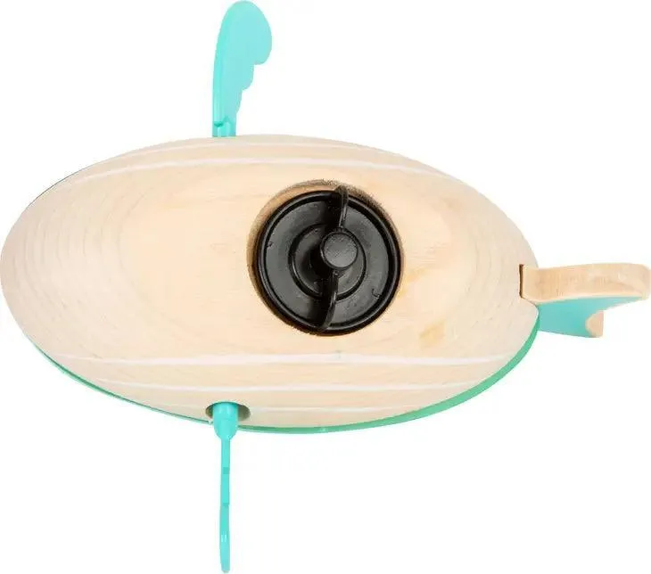 Wooden Wind up Whale